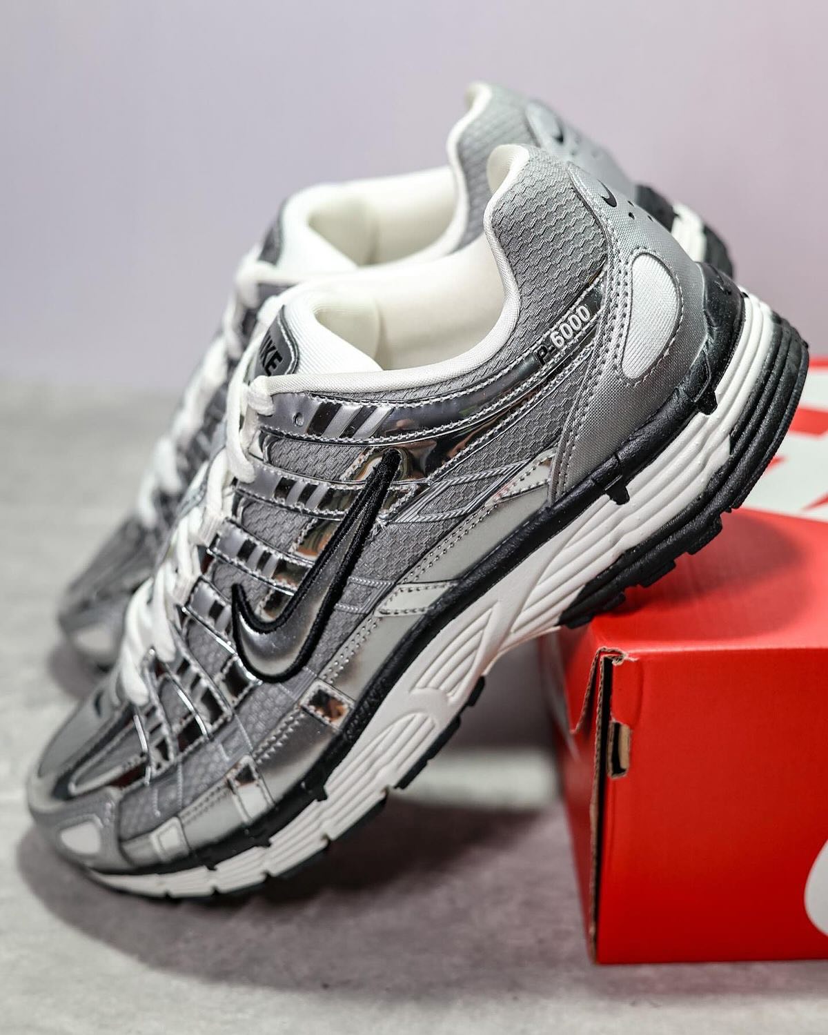 Nike P-6000  Metallic Silver