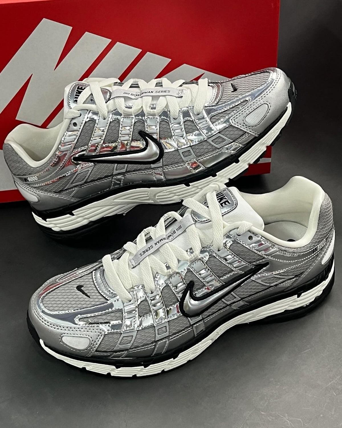 Nike P-6000  Metallic Silver